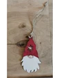 Needion - dekoratif İkili yılbaşı ağacı süsü noel cüce figürlü Kırmızı