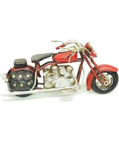 Needion - Dekoratif Metal Chopper Motosiklet Vintage Biblo Hediyelik
