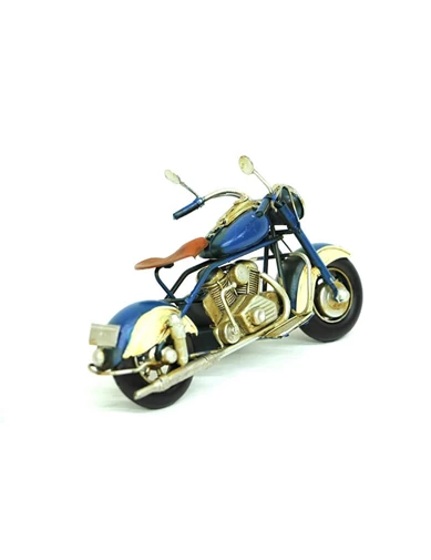 Needion - Dekoratif Metal Chopper Motosiklet Vintage Biblo Hediyelik