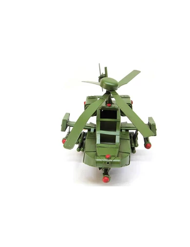 Needion - Dekoratif Metal Helikopter Dekoratif Biblo Hediyelik