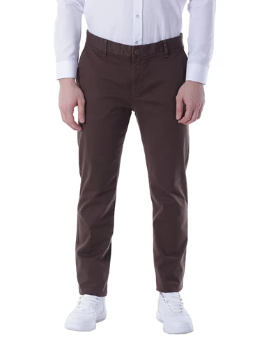 Needion - Diandor Dar Kesim Yandan Cepli Erkek Pantolon 3001 Kahve/Brown 1723001