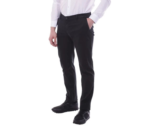 Needion - Diandor Dar Kesim Yandan Cepli Erkek Pantolon 3001 Siyah/Black 1723001