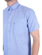 Needion - Diandor Kısa Kollu Regular Fit Erkek Gömlek Mavi/Blue 2112004 2XL