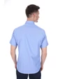 Needion - Diandor Kısa Kollu Regular Fit Erkek Gömlek Mavi/Blue 2112004 2XL