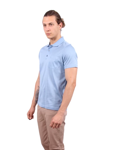 Needion - Diandor Polo Yaka Erkek T-Shirt A.Mavi/L.Blue 1817029