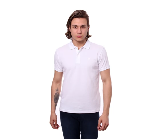 Needion - Diandor Polo Yaka Erkek T-Shirt Beyaz/White 1817016