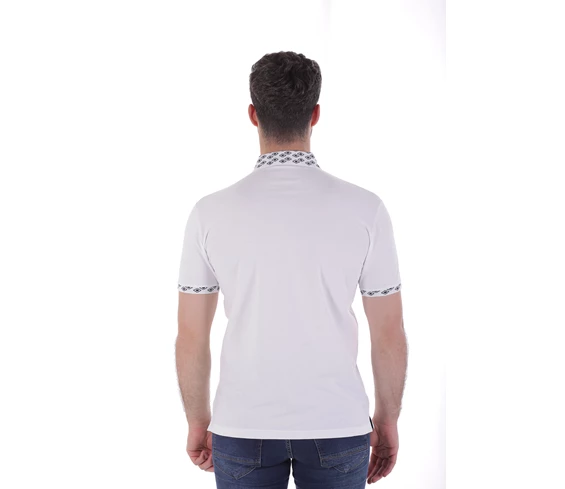 Needion - Diandor Polo Yaka Erkek T-Shirt Beyaz/White 2017030