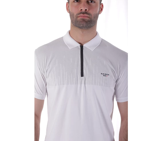 Needion - Diandor Polo Yaka Erkek T-Shirt Beyaz/White 2017032