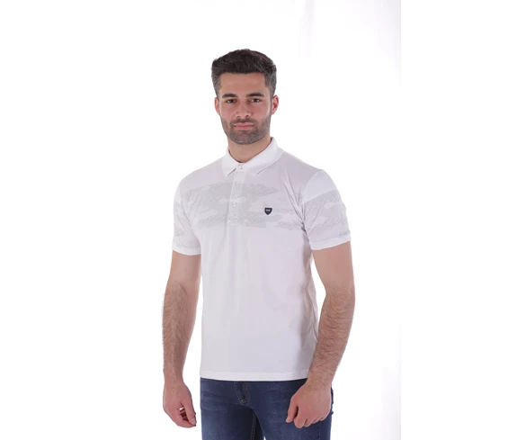 Needion - Diandor Polo Yaka Erkek T-Shirt Beyaz/White 2017037