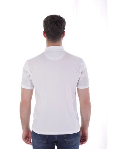 Needion - Diandor Polo Yaka Erkek T-Shirt Beyaz/White 2017037