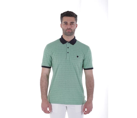 Needion - Diandor Polo Yaka Erkek T-Shirt Fıstık Yeşili/P.Green 2017016
