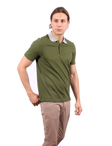 Needion - Diandor Polo Yaka Erkek T-Shirt Haki 1917400