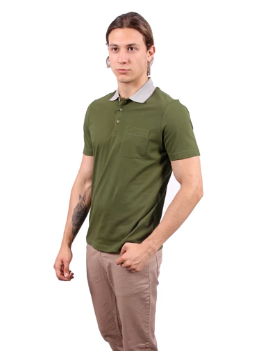 Needion - Diandor Polo Yaka Erkek T-Shirt Haki 1917400