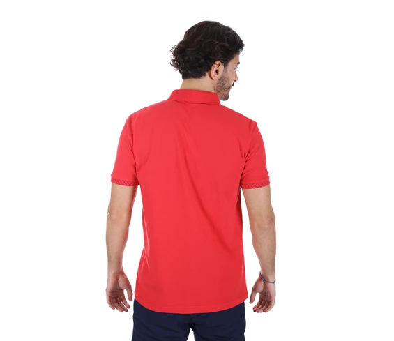 Needion - Diandor Polo Yaka Erkek T-Shirt Kırmızı/Red 2017028