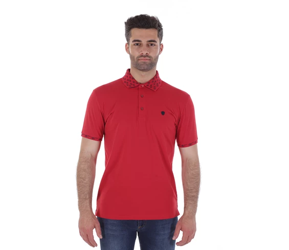 Needion - Diandor Polo Yaka Erkek T-Shirt Kırmızı/Red 2017030