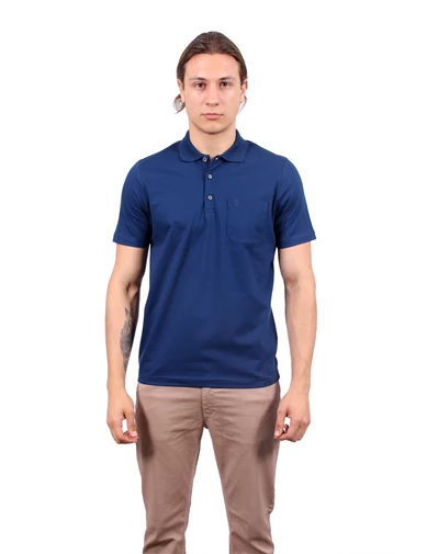 Needion - Diandor Polo Yaka Erkek T-Shirt Koyu Mavi 1917400