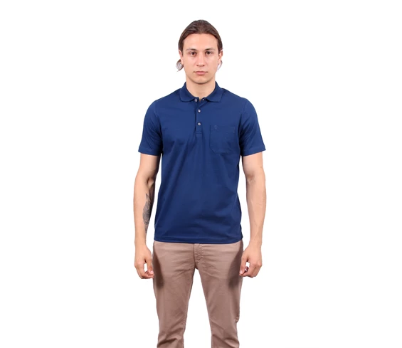 Needion - Diandor Polo Yaka Erkek T-Shirt Koyu Mavi 1917400