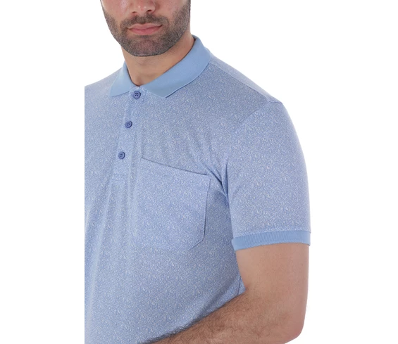 Needion - Diandor Polo Yaka Erkek T-Shirt Mavi 1917057