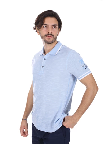 Needion - Diandor Polo Yaka Erkek T-Shirt Mavi/Blue 2017006