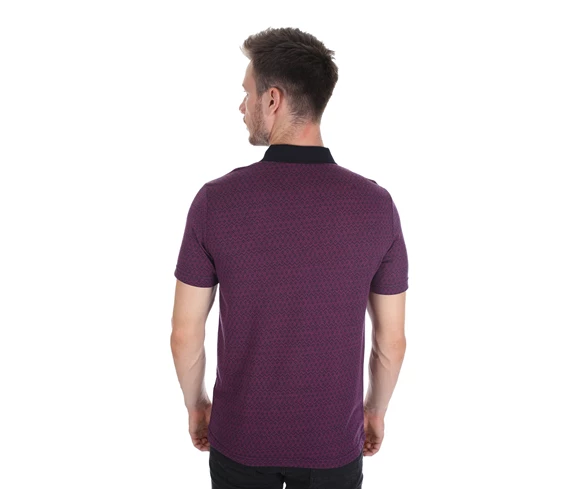 Needion - Diandor Polo Yaka Erkek T-Shirt Mor/Purple 2117200