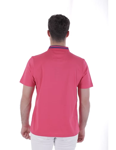 Needion - Diandor Polo Yaka Erkek T-Shirt Pembe/Pink 2017003