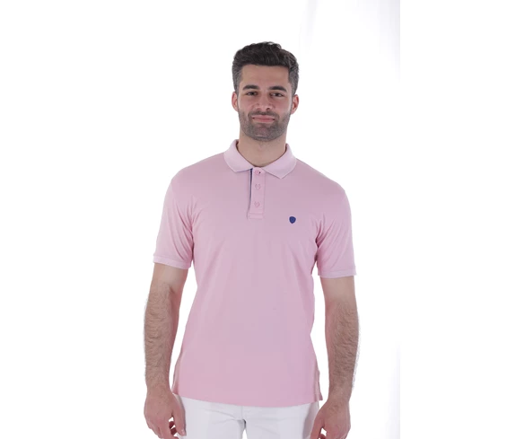 Needion - Diandor Polo Yaka Erkek T-Shirt Pembe/Pink 2017023