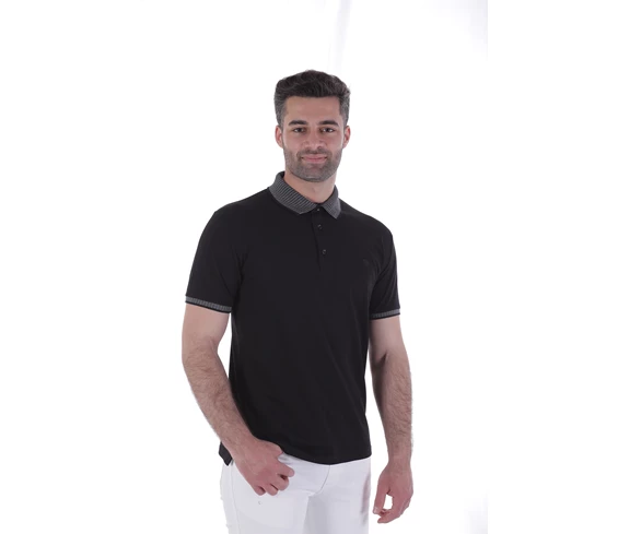 Needion - Diandor Polo Yaka Erkek T-Shirt Siyah/Black 2017029