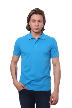 Needion - Diandor Polo Yaka Erkek T-Shirt Turkuaz/Turquoise 1817016