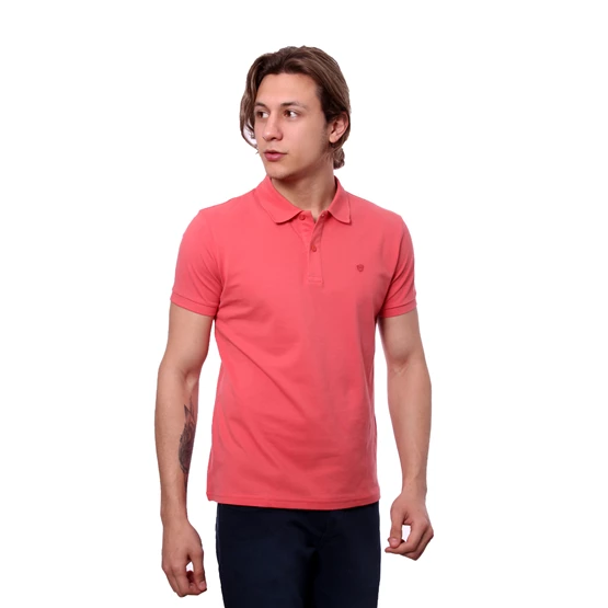 Needion - Diandor Polo Yaka Erkek T-Shirt Turuncu/Orange 1817016