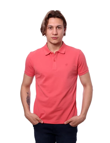 Needion - Diandor Polo Yaka Erkek T-Shirt Turuncu/Orange 1817016