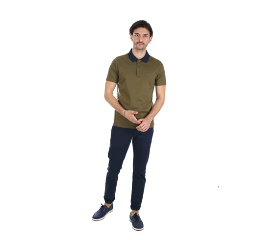 Needion - Diandor Polo Yaka Erkek T-Shirt Yeşil/Green 2017001