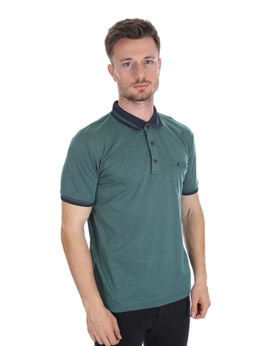 Needion - Diandor Polo Yaka Erkek T-Shirt Yeşil/Green 2117017