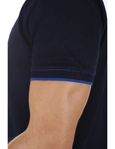 Needion - Diandor Slim Fit Polo Yaka Erkek T-Shirt Lacivert/Navy 2017011