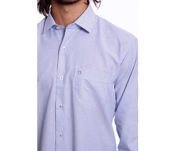 Needion - Diandor Uzun Kollu Erkek Gömlek Açık Mavi 1912017