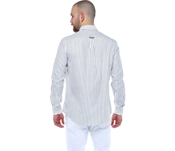 Needion - Diandor Uzun Kollu Erkek Gömlek Beyaz 1822000