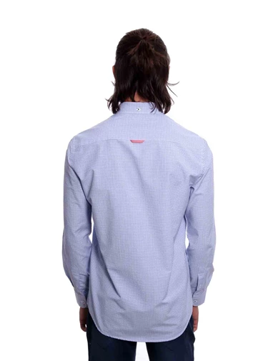 Needion - Diandor Uzun Kollu Erkek Gömlek Buz Mavi 1912011
