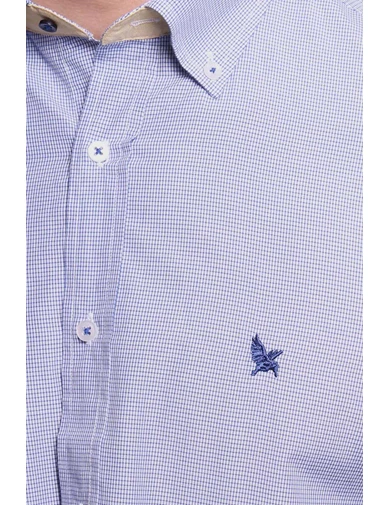 Needion - Diandor Uzun Kollu Erkek Gömlek Mavi 1912012