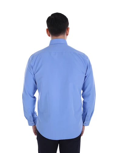 Needion - Diandor Uzun Kollu Klasik Erkek Gömlek K.Mavi/D.Blue 2012016