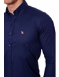 Needion - Diandor Uzun Kollu Kolu Katlanabilir Erkek Gömlek Lacivert/Navy 1812077 Lacivert/Navy M ERKEK
