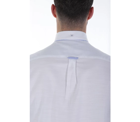 Needion - Diandor Uzun Kollu Regular Fit Erkek Gömlek Beyaz/White 1822014