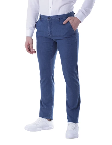 Needion - Diandor Yandan Cepli Slim Fit Düz Paça Erkek Pantolon A.Lacivert/L.Navy 2013015