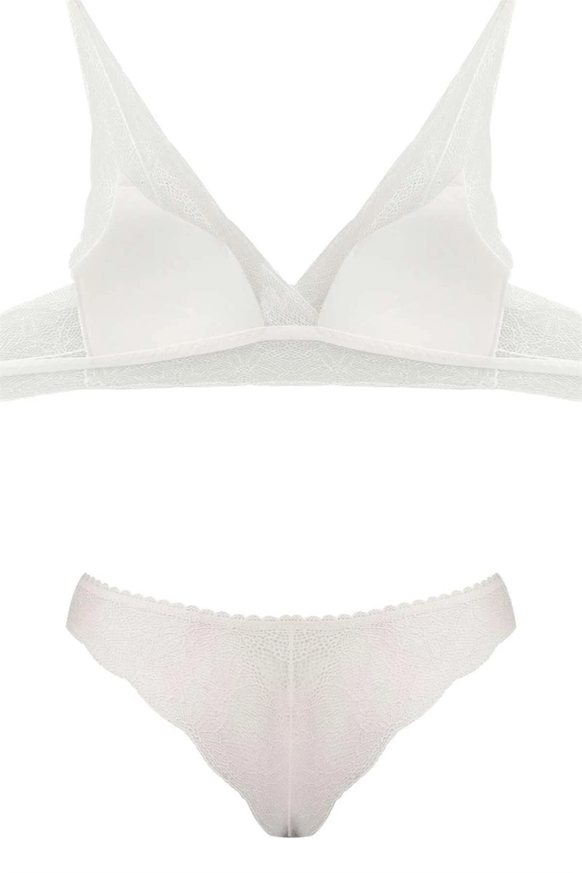 Needion - édiangela Desteksiz Bralet Sütyen Takım Ekru