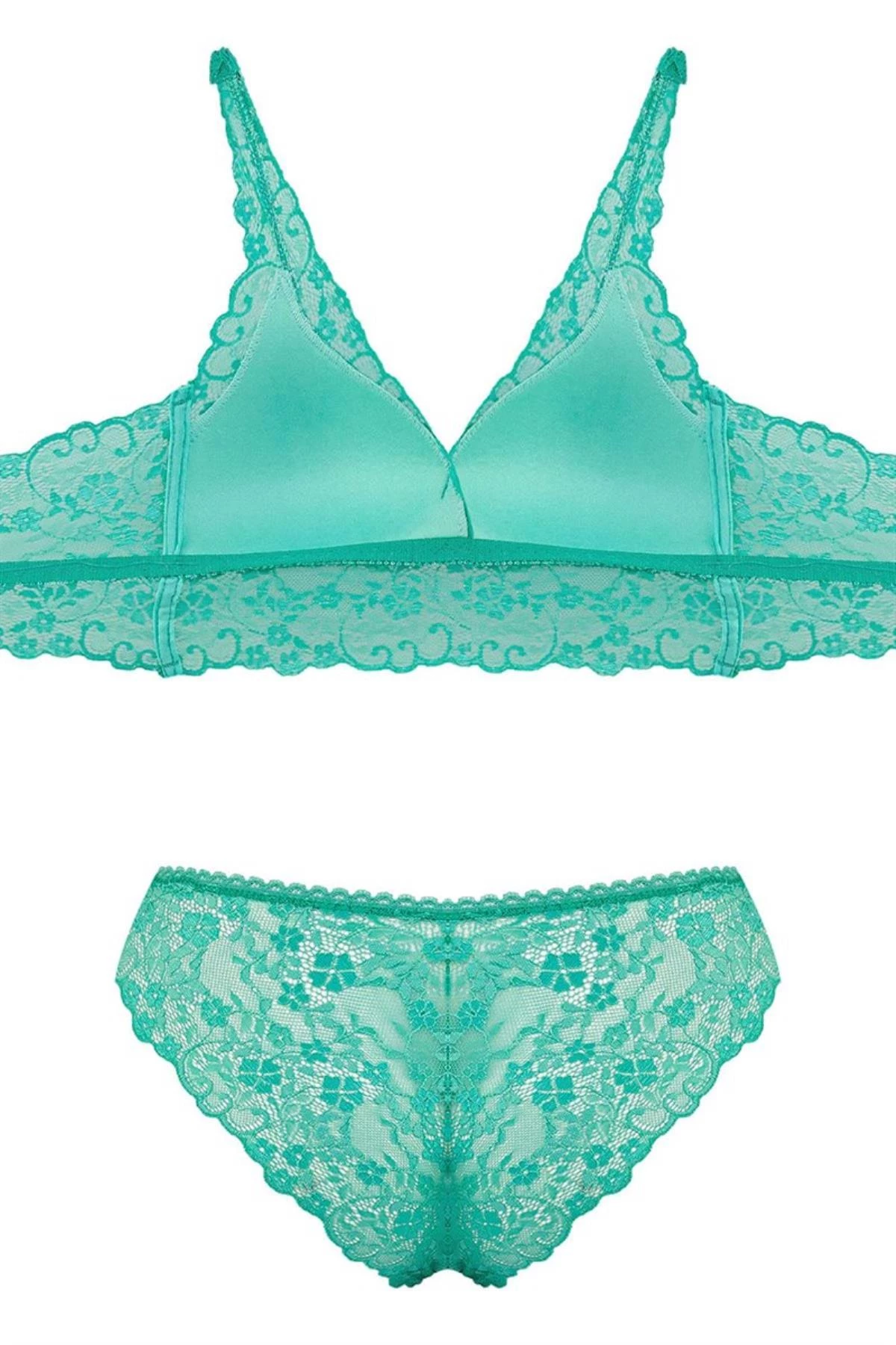 Needion - édiangela Desteksiz Bralet Sütyen Takım Su Yeşili