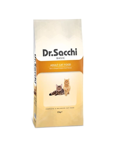 Needion - Dr.Sacchi Basic Chicken Tavuklu Yetişkin Kedi Maması 15 Kg
