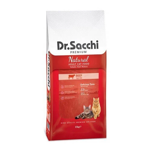 Dr.Sacchi Premium Sığır Etli Kedi Maması Fiyat ve Özellikleri Needion