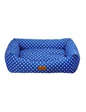 Needion - Dubex Makaron Parlament Mavi Benekli  Kedi Köpek Yatağı 78x60x22 cm-L