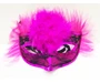 Needion - Duvaklı Pullu Yılbaşı Tüylü Parti Maskesi Karışık Renk 12 Adet