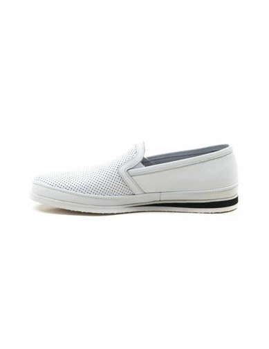 Needion - Erkek Deri Beyaz Günlük Ayakkabı BEYAZ GLR2128192-E-2