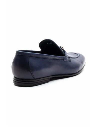 Needion - Erkek Deri Klasik Ayakkabı LACIVERT GLR2128228-H