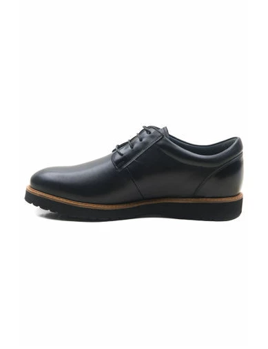 Needion - Erkek Deri Siyah Klasik Ayakkabı SIYAH